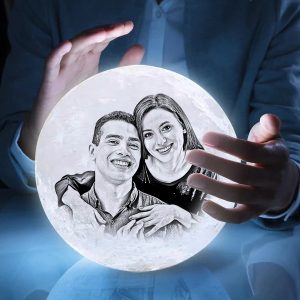 UnusualStandout #2 Personalized Photo Moon 3D Lamp