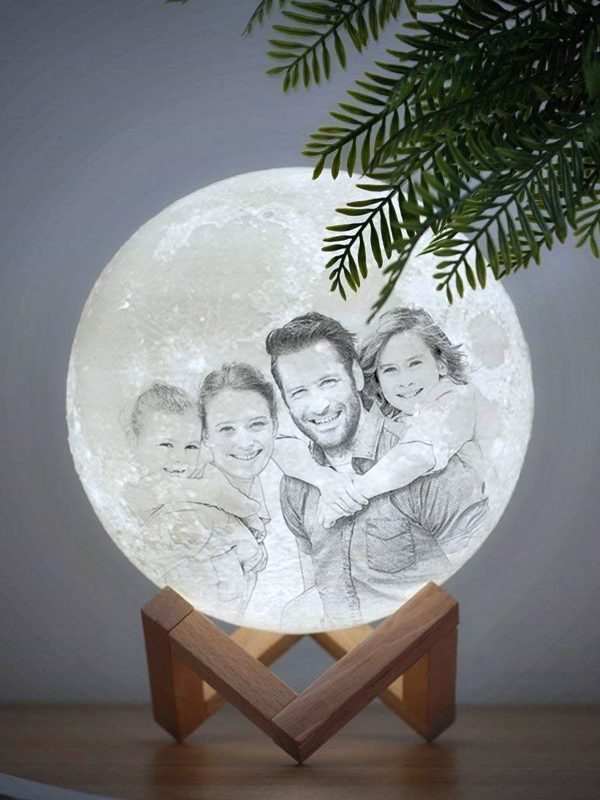 UnusualStandout #2 Personalized Photo Moon 3D Lamp