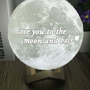 UnusualStandout #2 Personalized Photo Moon 3D Lamp