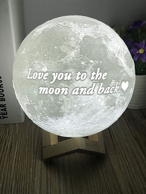 UnusualStandout #2 Personalized Photo Moon 3D Lamp