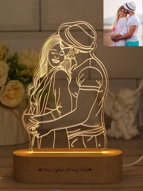 UnusualStandout Custom Photo 3D Lamp