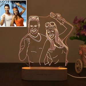 UnusualStandout Custom Photo 3D Lamp