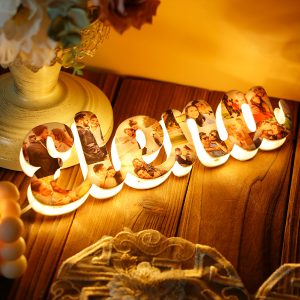 UnusualStandout Personalized Alphabet Photo Lamp