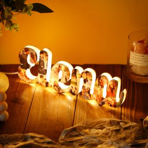 UnusualStandout Personalized Alphabet Photo Lamp