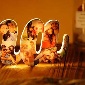 UnusualStandout Personalized Alphabet Photo Lamp