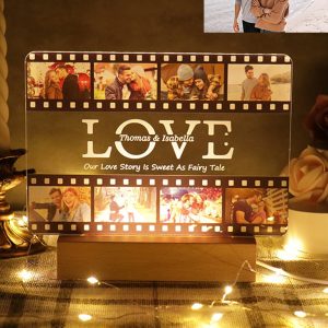 UnusualStandout Personalized Film Love Photo Light