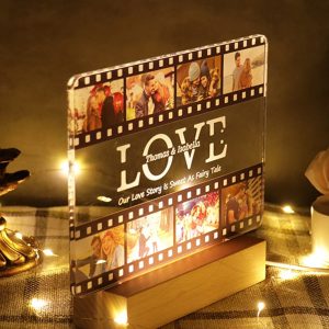 UnusualStandout Personalized Film Love Photo Light