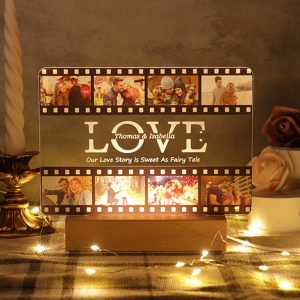 UnusualStandout Personalized Film Love Photo Light