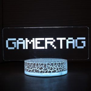 UnusualStandout Personalized Gamer Tag Night Light