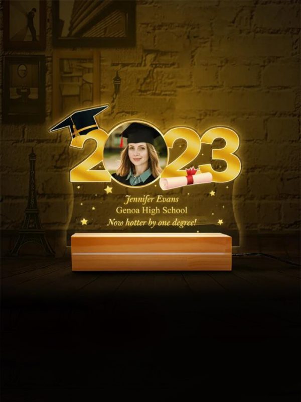 UnusualStandout Personalized Graduation Commemorative Night Light