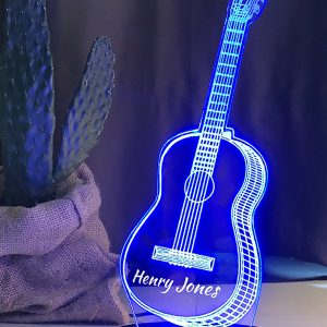 UnusualStandout Personalized Guitar 3D Musical Instrument Night Light