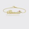 UnusualStandout Personalized Name Bracelet With Custom Birthstone