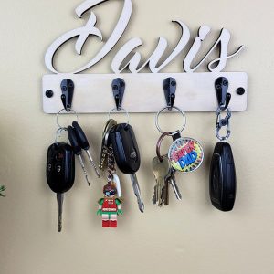 UnusualStandout Personalized Name Key Holder