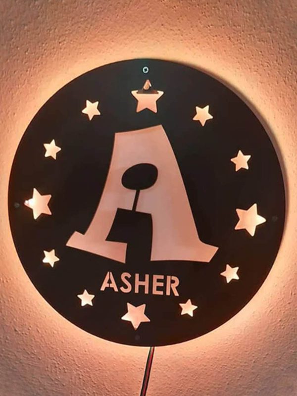 UnusualStandout Personalized Name Letter Night Light