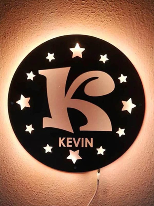 UnusualStandout Personalized Name Letter Night Light