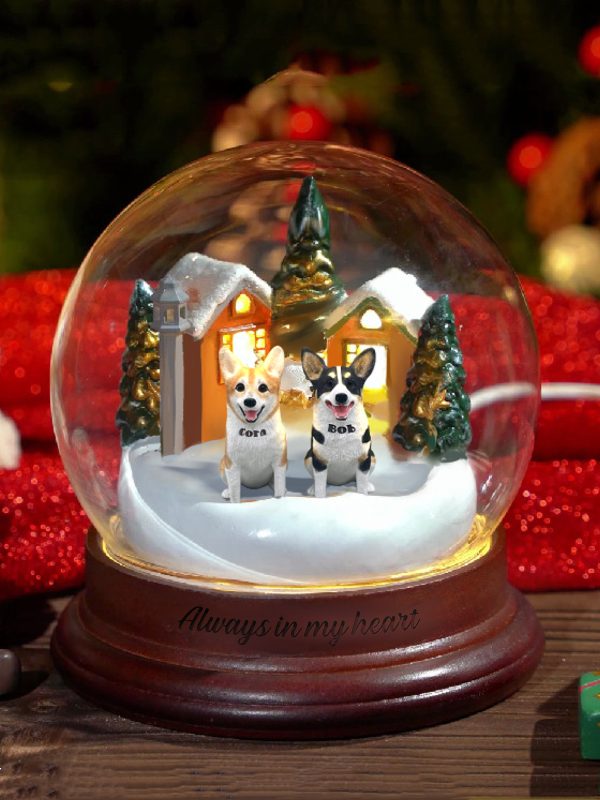 UnusualStandout Personalized Pet Dog Crystal Ball