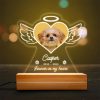 UnusualStandout Personalized Pet Heart Memorial Plaque