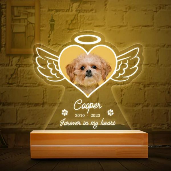 UnusualStandout Personalized Pet Heart Memorial Plaque