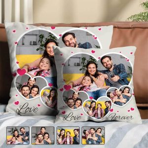 UnusualStandout Personalized Photo Family Throw Pillow