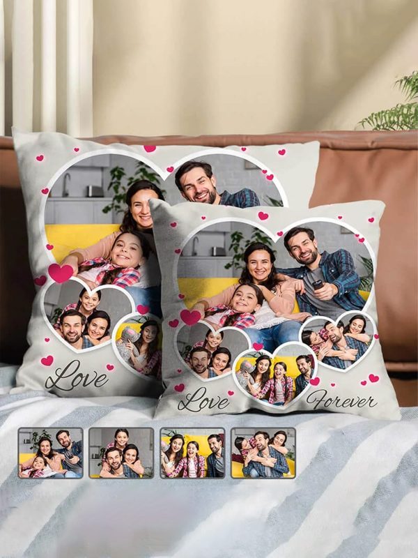 UnusualStandout Personalized Photo Family Throw Pillow