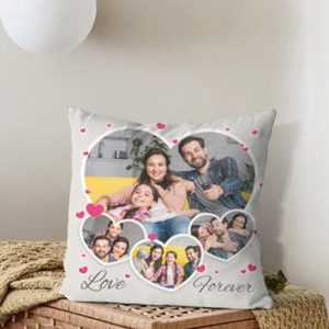 UnusualStandout Personalized Photo Family Throw Pillow