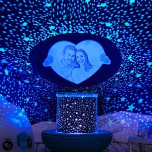 UnusualStandout Personalized Photo Starry Sky Projection Lamp