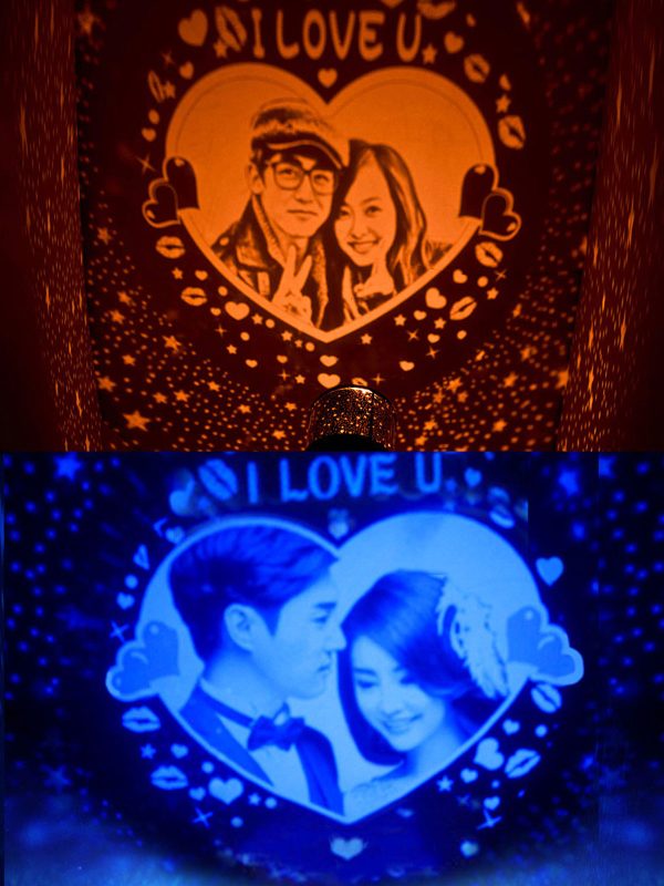 UnusualStandout Personalized Photo Starry Sky Projection Lamp