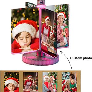 UnusualStandout Personalized Rotatable Photo Lamp