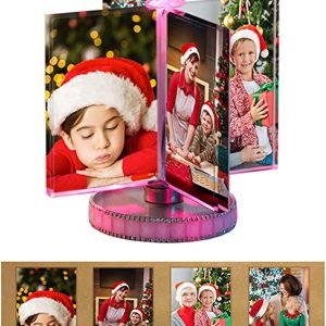 UnusualStandout Personalized Rotatable Photo Lamp