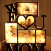 UnusualStandout Personalized We Love You Mom Photo Light