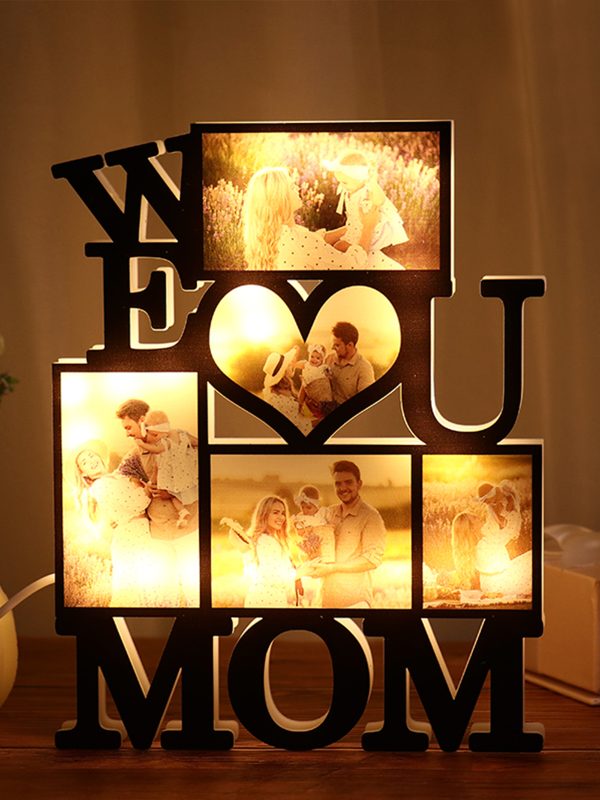 UnusualStandout Personalized We Love You Mom Photo Light