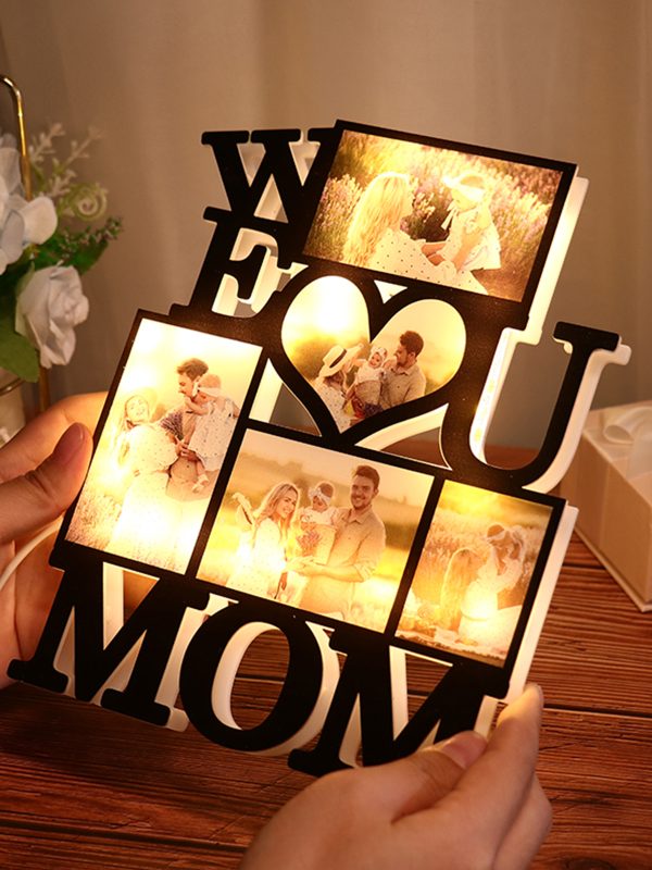 UnusualStandout Personalized We Love You Mom Photo Light