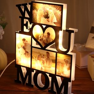 UnusualStandout Personalized We Love You Mom Photo Light