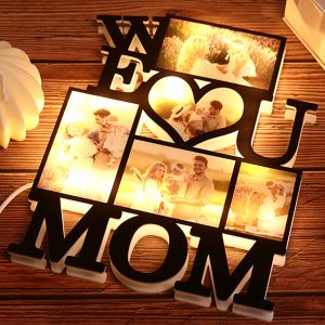 UnusualStandout Personalized We Love You Mom Photo Light