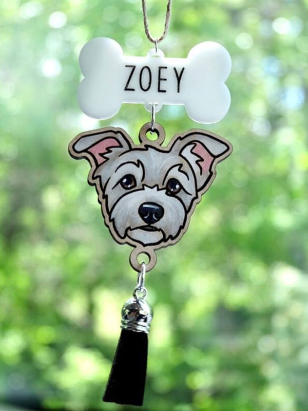 UnusualStandout Personalized Portrait Rearview Mirror Pendant