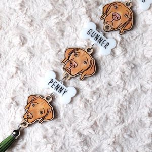 UnusualStandout Personalized Portrait Rearview Mirror Pendant