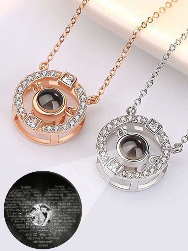 UnusualStandout #102 Personalized Photo Projection Necklace