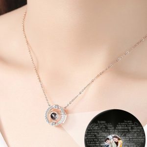 UnusualStandout #102 Personalized Photo Projection Necklace