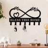 UnusualStandout #104 Personalized Family Name Infinity Heart Metal Hook