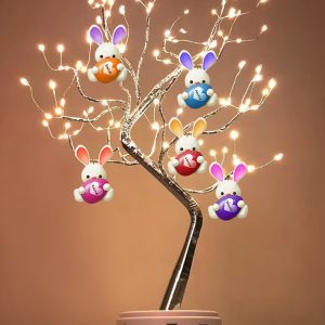 UnusualStandout #106 Personalized Easter Bunny Name Tree Light