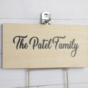 UnusualStandout #108 Custom Family Name Logo Hanging Decoration