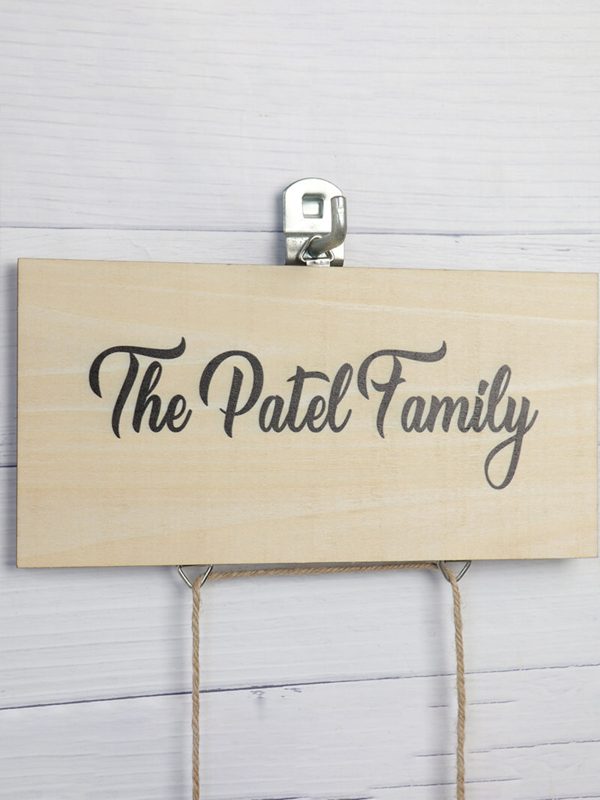 UnusualStandout #108 Custom Family Name Logo Hanging Decoration