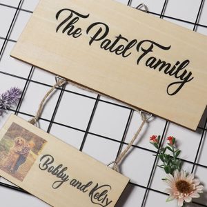 UnusualStandout #108 Custom Family Name Logo Hanging Decoration