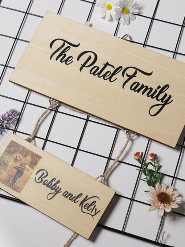 UnusualStandout #108 Custom Family Name Logo Hanging Decoration