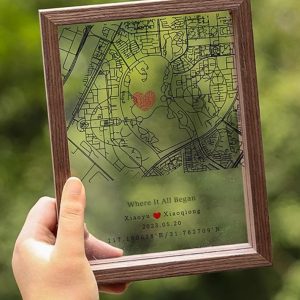 UnusualStandout #109 Personalized Gifts To Keep Where We Met Map Souvenir