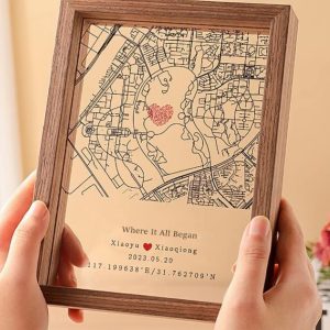 UnusualStandout #109 Personalized Gifts To Keep Where We Met Map Souvenir