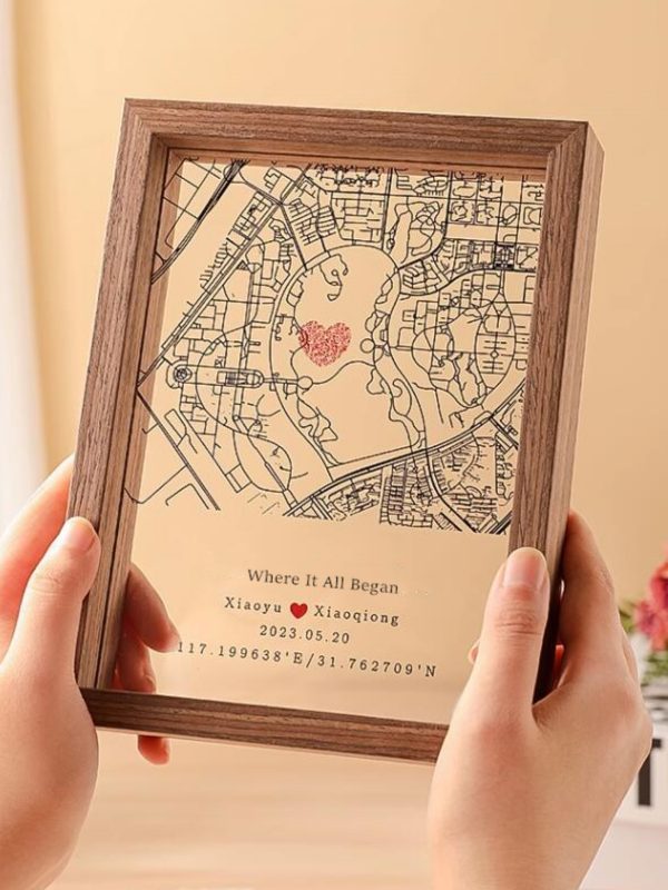 UnusualStandout #109 Personalized Gifts To Keep Where We Met Map Souvenir