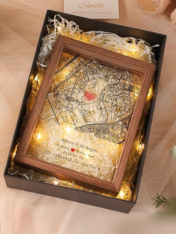 UnusualStandout #109 Personalized Gifts To Keep Where We Met Map Souvenir