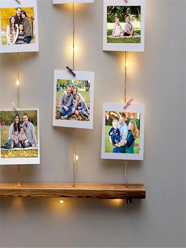 UnusualStandout #112 Photo Hanger Lightining Photo Gift Frame Wooden Picture Holder