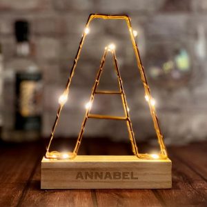 UnusualStandout #113 Personalized Name Copper Luminous Letter Lamp